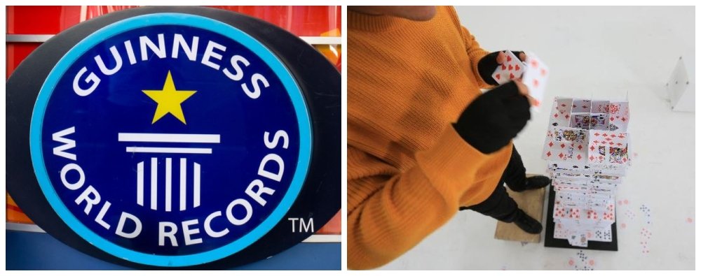 तासको ५० तले घर बनाएर गिनिज वर्ल्ड  रेकर्ड